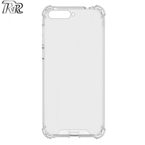 HUAWEI Y6 (2018) ROAR ARMOR műanyag telefonvédő (szilikon keret, közepesen ütésálló, légpárnás sarok) ÁTLÁTSZÓ	