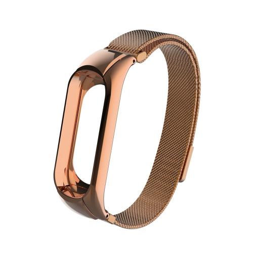 Fém pótszíj (milánói szíj, mágnes zár) ROZÉARANY Xiaomi Mi Band 3	