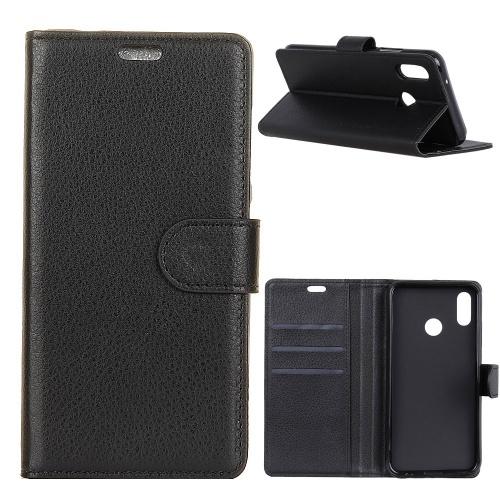 XIAOMI Mi A2 Lite (Redmi 6 Pro) Tok álló, bőr (FLIP, oldalra nyíló, asztali tartó funkció) FEKETE	