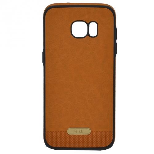 SAMSUNG Galaxy S7 (SM-G930) Telefonvédő gumi / szilikon (ultravékony, közepesen ütésálló, bőrhatás) BARNA	