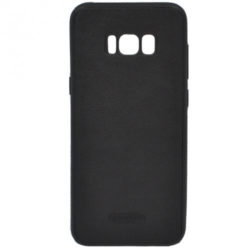 SAMSUNG Galaxy S8 Plus (SM-G955) Telefonvédő gumi / szilikon (ultravékony, közepesen ütésálló, bőrhatás) FEKETE	