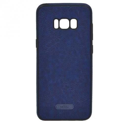 SAMSUNG Galaxy S8 Plus (SM-G955) Telefonvédő gumi / szilikon (ultravékony, közepesen ütésálló, bőrhatás) KÉK	