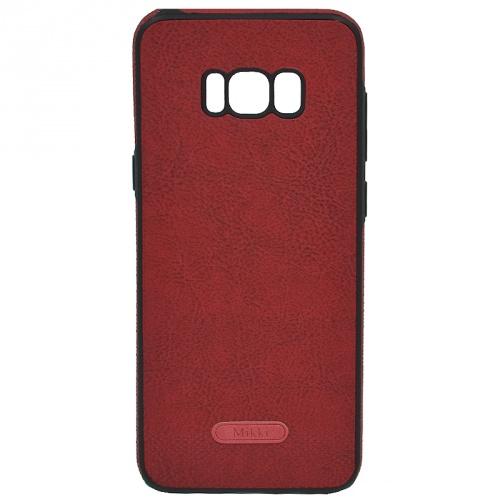 SAMSUNG Galaxy S8 (SM-G950) Telefonvédő gumi / szilikon (ultravékony, közepesen ütésálló, bőrhatás) PIROS	