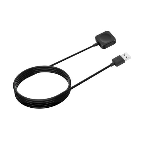 USB töltőkábel (mágneses, 100 cm, MLLA2ZM/A kompatibilis) FEKETE Apple Watch 1 / 2 / 3 38mm / 42mm	