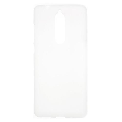 NOKIA 5.1 Telefonvédő gumi / szilikon (matt, fényes keret) FEHÉR	