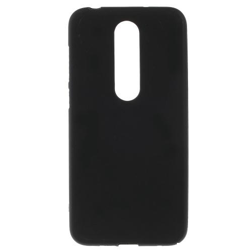 NOKIA 6.1 Plus (Nokia X6 2018) Telefonvédő gumi / szilikon (matt, fényes keret) FEKETE	