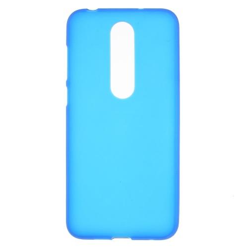 NOKIA 6.1 Plus (Nokia X6 2018) Telefonvédő gumi / szilikon (matt, fényes keret) KÉK	