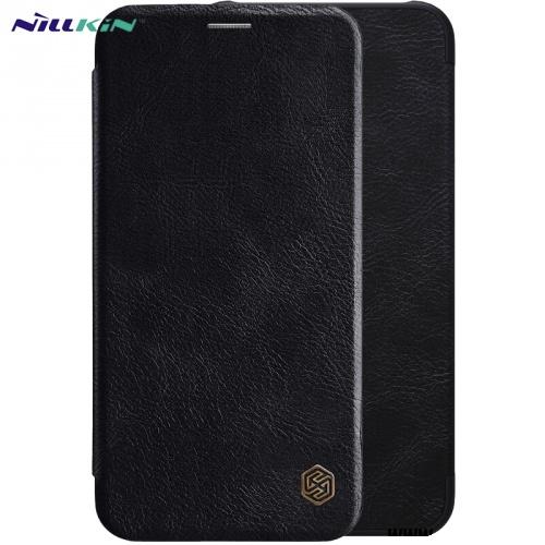 HUAWEI Mate 20 Lite NILLKIN QIN tok álló, bőr (FLIP, oldalra nyíló, bankkártya tartó) FEKETE	