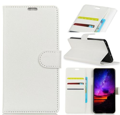 XIAOMI Pocophone F1 Tok álló, bőr (FLIP, oldalra nyíló, asztali tartó funkció) FEHÉR	