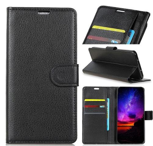 XIAOMI Pocophone F1 Tok álló, bőr (FLIP, oldalra nyíló, asztali tartó funkció) FEKETE	