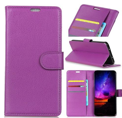 XIAOMI Pocophone F1 Tok álló, bőr (FLIP, oldalra nyíló, asztali tartó funkció) LILA	