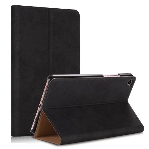 XIAOMI Mi Pad 4 Plus 10.1 Tok álló, bőr hatású (FLIP, oldalra nyíló, asztali tartó funkció, bőr hatású) FEKETE