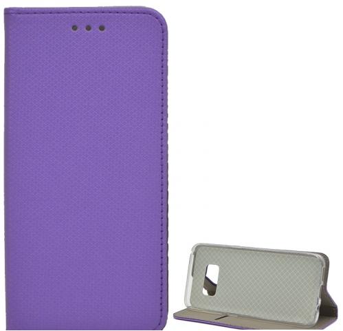 HUAWEI Y7 Prime 2018 (Y7 2018) Tok álló, bőr (FLIP, oldalra nyíló, asztali tartó funkció, rombuszminta) LILA	