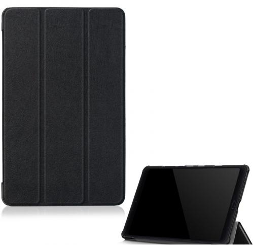 XIAOMI Mi Pad 4 Plus 10.1 Tok álló, bőr hatású (aktív flip, oldalra nyíló, TRIFOLD asztali tartó funkció) FEKETE