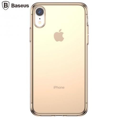 APPLE IPhone XR 6.1 BASEUS SIMPLICITY telefonvédő gumi / szilikon (ultravékony, kamera védelem) ARANY	