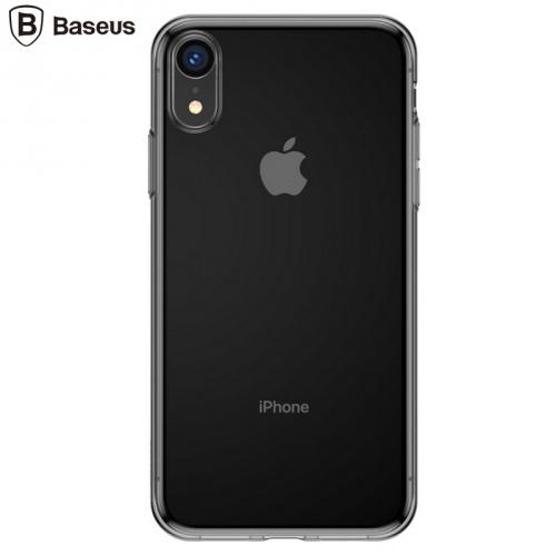 APPLE IPhone XR 6.1 BASEUS SIMPLICITY telefonvédő gumi / szilikon (ultravékony, kamera védelem) FÜSTSZÍNŰ	