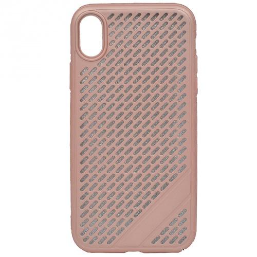 APPLE IPhone XR 6.1 Telefonvédő gumi / szilikon (lyukacsos) ROZÉARANY	