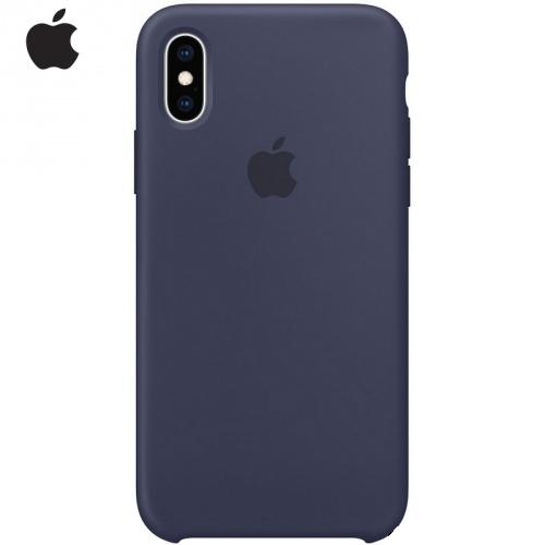 APPLE IPhone XS 5.8 Telefonvédő gumi / szilikon ÉJKÉK (MRW92ZM/A)