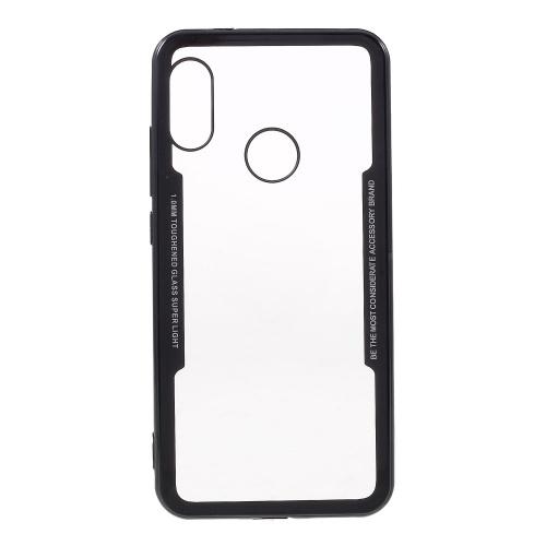 XIAOMI Mi A2 Lite (Redmi 6 Pro) Telefonvédő szilikon keret (BUMPER, akril hátlap) FEKETE	