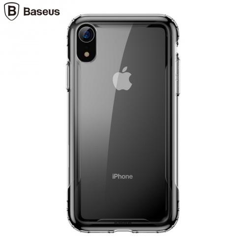 APPLE IPhone XR 6.1 BASEUS műanyag telefonvédő (szilikon keret, közepesen ütésálló, légpárnás sarok) ÁTLÁTSZÓ	