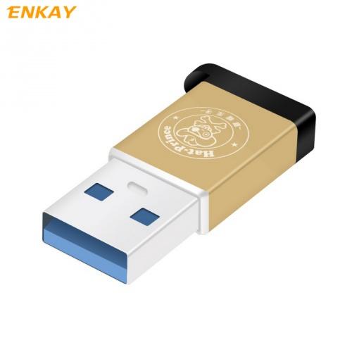 Adapter (USB 2.0, Type-C 3.1, töltéshez, adatátvitelhez, kulcstartóra tehető) ARANY	