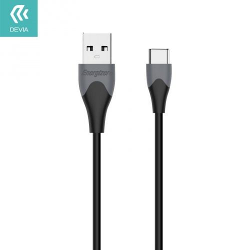 ENERGIZER adatátvitel adatkábel, töltő funkció (Type-C, 2A, 120 cm) FEKETE (C61C2AGBK4)