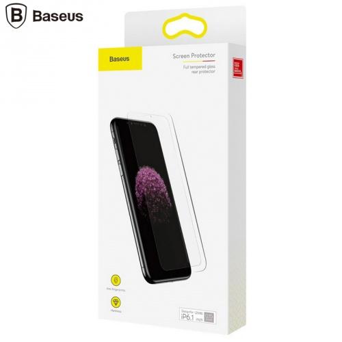APPLE IPhone XR 6.1 BASEUS képernyővédő üveg (ultravékony, karcálló, kékfény elleni védelem, 0.15mm, 9H) TEMPERED GLASS	