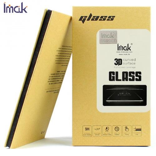 IMAK képernyővédő üveg (3D full cover, íves, 0.2 mm, karcálló, 9H) FEKETE Apple Watch 1 / 2 / 3 42mm	