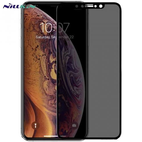 APPLE IPhone XR 6.1 NILLKIN AP+MAX képernyővédő üveg (3D, full glue, teljes felületén tapad, betekintés ellen, 0.33mm, 9H) FEKETE	