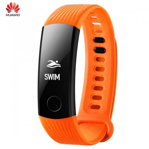 HUAWEI Honor B3 BAND bluetooth csuklópánt (aktivitást mérő karkötő, OLED kijelző, szívritmusfigyelő, cseppálló) NARANCS	