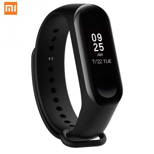 XIAOMI Mi Band 3 bluetooth csuklópánt (aktivitást mérő karkötő, OLED kijelző, vízálló, USB töltőkábel) FEKETE	