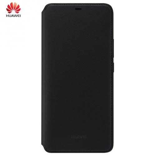 HUAWEI Mate 20 Pro Tok álló, bőr (FLIP, oldalra nyíló, bankkártya tartó) FEKETE	