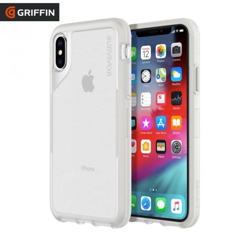 APPLE IPhone X 5.8 /APPLE IPhone XS 5.8 Műanyag telefonvédő SURVIVOR ENDURANCE (szilikon betét, 3 méterig ütésálló) ÁTLÁTSZÓ	