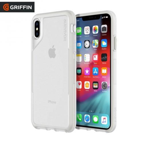 APPLE IPhone XS Max 6.5 Műanyag telefonvédő SURVIVOR ENDURANCE (szilikon betét, 3 méterig ütésálló) ÁTLÁTSZÓ	