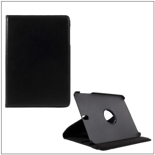 SAMSUNG Galaxy Tab S4 10.5 LTE (SM-T835) /SAMSUNG Galaxy Tab S4 10.5 WIFI (SM-T830) Tok álló, bőr (FLIP, asztali tartó funkció, 360°-ban forgatható) FEKETE	