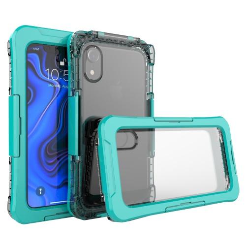 APPLE IPhone XR 6.1 Vízhatlan / vízálló tok, AQUA (10 méterig) CYAN	