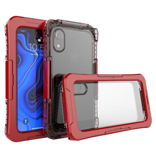 APPLE IPhone XR 6.1 Vízhatlan / vízálló tok, AQUA (10 méterig) PIROS	