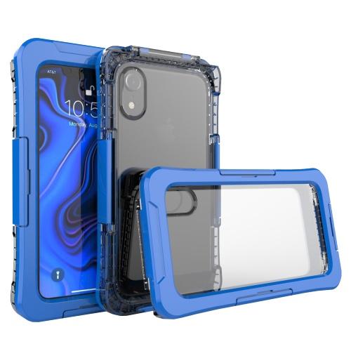 APPLE IPhone XR 6.1 Vízhatlan / vízálló tok, AQUA (10 méterig) SÖTÉTKÉK	