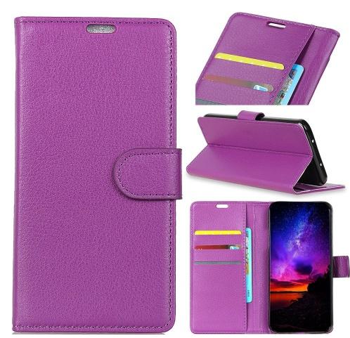 HUAWEI Mate 20 Pro Tok álló, bőr (FLIP, oldalra nyíló, asztali tartó funkció) LILA	