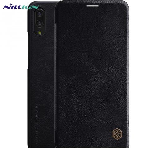 HUAWEI Nova 3 NILLKIN QIN tok álló, bőr (FLIP, oldalra nyíló, bankkártya tartó) FEKETE	