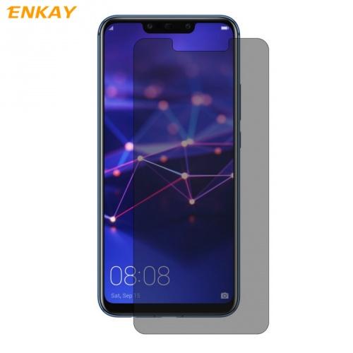 HUAWEI Mate 20 Lite ENKAY képernyővédő üveg (2.5D lekerekített szél, betekintés elleni védelem, 0.26mm, 9H) ÁTLÁTSZÓ	