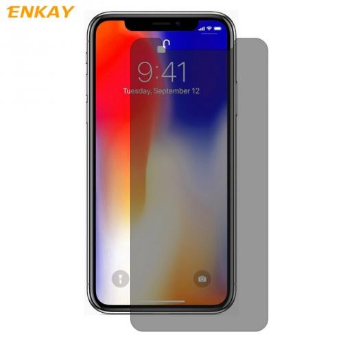 APPLE IPhone XR 6.1 ENKAY képernyővédő üveg (2.5D lekerekített szél, betekintés elleni védelem, 0.26mm, 9H) ÁTLÁTSZÓ	