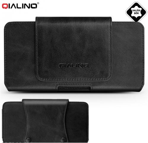 QIALINO tok fekvő,valódi bőr (övre fűzhető, övcsipesz, 6.5