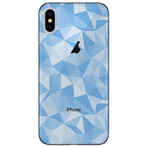 APPLE IPhone XS Max 6.5 Telefonvédő gumi / szilikon (3D, gyémánt minta) VILÁGOSKÉK	