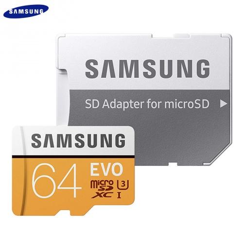 MEMÓRIAKÁRTYA TransFlash 64GB (microSDHC EVO - Class 10, UHS-3) + SD adapter	