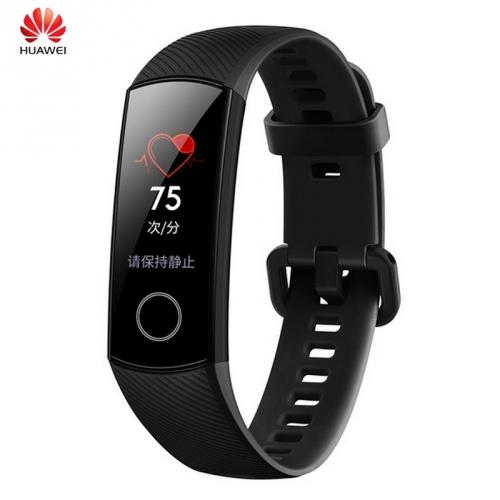 HUAWEI Honor B4 BAND bluetooth csuklópánt (aktivitást mérő karkötő, OLED kijelző, szívritmusfigyelő, cseppálló) FEKETE	