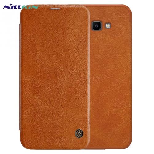 SAMSUNG Galaxy J4 Plus (J415F) NILLKIN QIN tok álló, bőr (FLIP, oldalra nyíló, bankkártya tartó) BARNA	