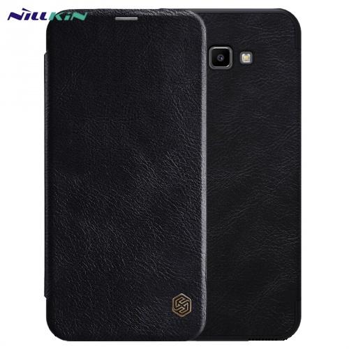SAMSUNG Galaxy J4 Plus (J415F) NILLKIN QIN tok álló, bőr (FLIP, oldalra nyíló, bankkártya tartó) FEKETE	