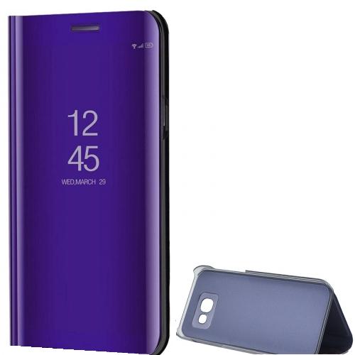SAMSUNG Galaxy J7 (2017) (SM-J730) Tok álló (FLIP, oldalra nyíló, asztali tartó funkció, tükrös felület, Mirror View Cover) LILA	