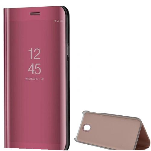 SAMSUNG Galaxy S8 (SM-G950) Tok álló (FLIP, oldalra nyíló, asztali tartó funkció, tükrös felület, Mirror View Cover) ROZÉARANY	